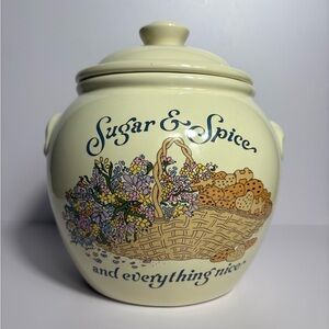 Vintage USA Treasure Craft “Sugar & Spice and Everything Nice” Cookie Jar
